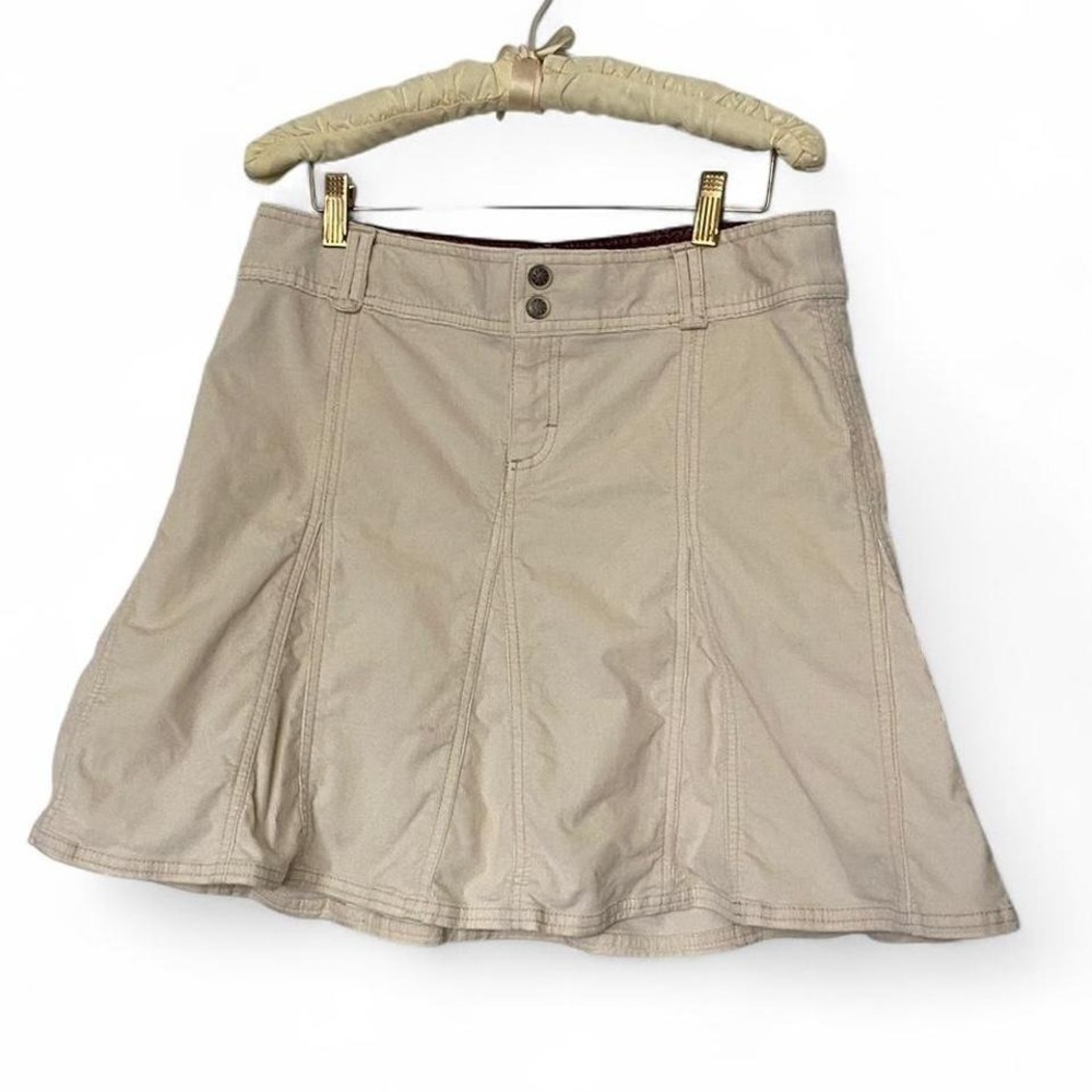 Athleta corduroy cream skirt